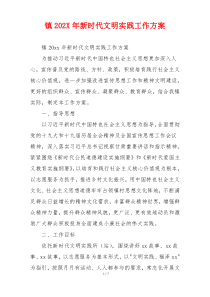 镇202X年新时代文明实践工作方案