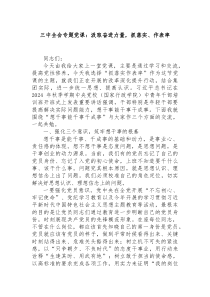 三中全会专题党课汲取奋进力量抓落实作表率