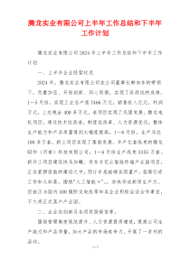 xx有限公司上半年工作总结和下半年工作计划
