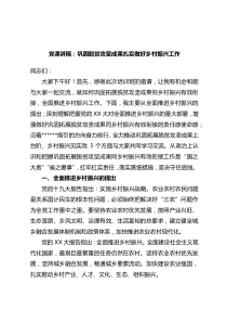 党课讲稿巩固脱贫攻坚成果扎实做好乡村振兴工作