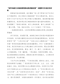 【3篇】“树牢和践行正确政绩观推动高质量发展”专题研讨交流发言材料