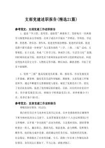 2025支部党建述职报告（精选21篇）