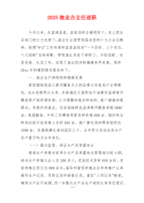 2025渔业办主任述职