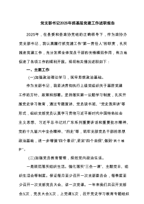 党支部书记2025年抓基层党建工作述职报告5篇供参考