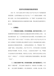 支部书记抓基层党建述职报告