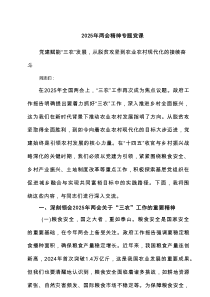 2025年两会精神专题党课汇编8例