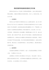 落实党委专项巡察意见整改工作方案