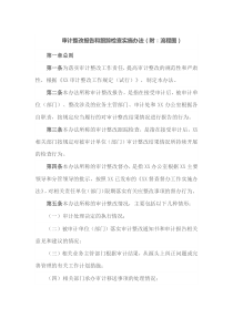 审计整改报告和跟踪检查实施办法附流程图