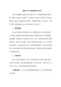 县委2024年度巡察工作计划