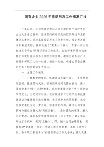 国有企业2025年意识形态工作情况汇报