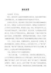 讲话发言20xx年在国企干部大会的表态发言新提任经理