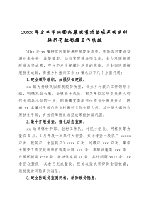 20XX年上半年巩固拓展脱贫攻坚成果同乡村振兴有效衔接工作成效