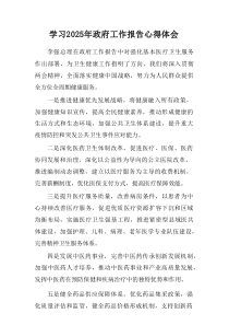 2025年学习中央政府工作报告个人心得体会汇集7份