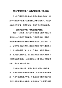 2025年开展学习贯彻中央八项规定主题教育心得体会八篇