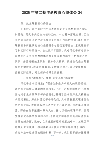 2025年第二批主题教育心得体会34