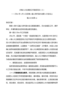 6篇20XX年人大工作报告