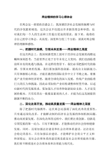 两会精神的学习心得体会（共6篇）