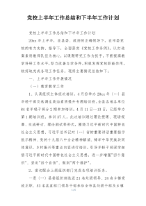 党校上半年工作总结和下半年工作计划