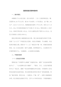 国家级重点镇申报材料