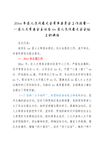 工作报告20XX年区人民代表大会常务委员会工作报告区人大常委会主任在xx区人民代表大会会议上的讲话