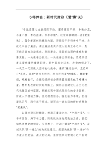 心得体会新时代财政爱廉说