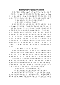 市财政局党组关于巡察整改情况的报告