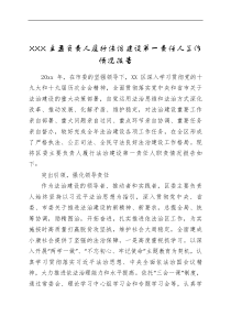 总结报告主要负责人履行法治建设第一责任人工作情况报告docx