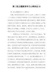 第二批主题教育学习心得体会33