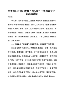 党委领导班子2025年”回头看”自查情况报告合集资料