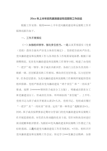 20XX年上半年党风廉政建设和反腐败工作总结