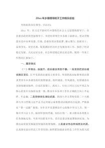 20XX年乡镇领导班子工作情况总结