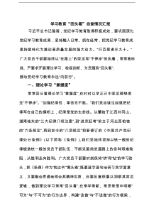 学习教育“回头看”情况汇报（精选6篇）