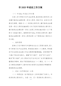 市2025年述法工作方案