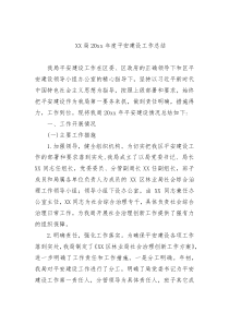XX局20XX年度平安建设工作总结