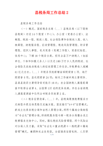 县税务局工作总结2