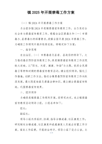 镇2025年开展禁毒工作方案
