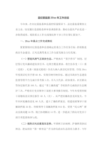 县纪委监委20XX年工作总结