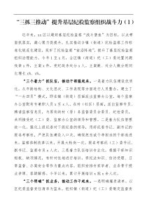 7篇工作经验乡镇街道纪检监察工作标准化规范化建设经验材料范文7篇基层纪检监察机关纪委工作总结