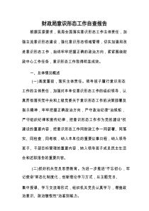 财政系统意识形态工作自查总结报告