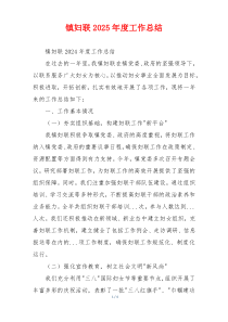 镇妇联2025年度工作总结