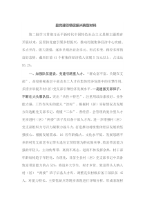 县党建引领促振兴典型材料