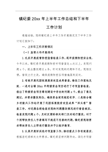 总结计划镇纪委20XX年上半年工作总结和下半年工作计划