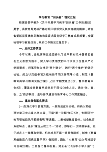 学习教育“回头看”情况汇报（共4篇）