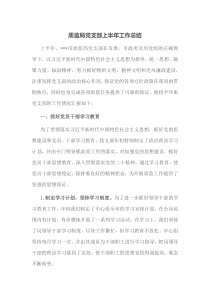 质监局党支部上半年工作总结