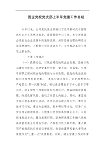 国企党校党支部上半年党建工作总结
