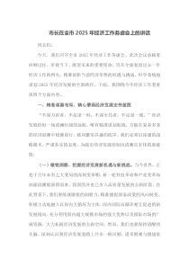 市长在全市2025年经济工作务虚会上的讲话