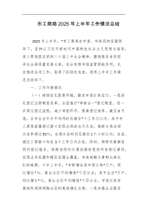 市工商局2025年上半年工作情况总结