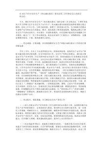 在2025年全市安全生产防灾减灾救灾委员会第三次全体会议上的讲话