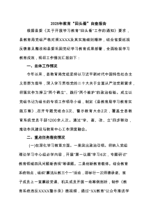 2025年教育“回头看”自查报告(精选6篇参考)