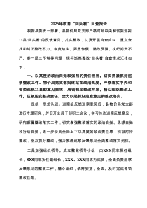 2025年教育“回头看”自查报告(精选7篇)